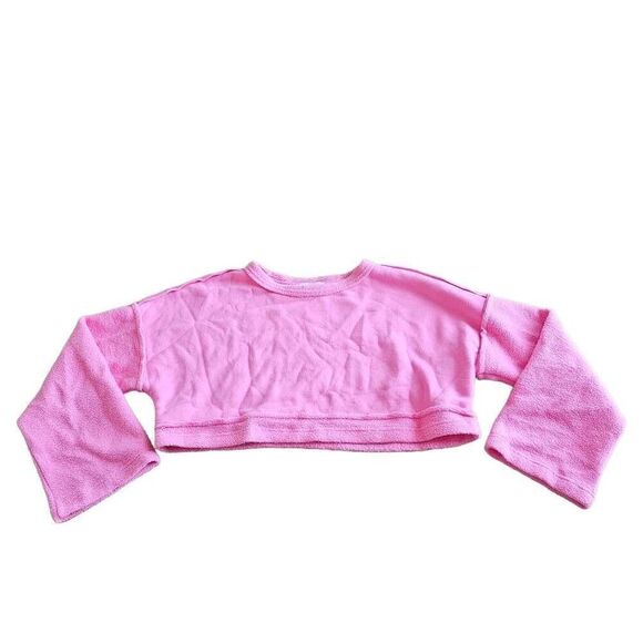 Summer haus womens Sz Small pink crop sweater - Picture 3 of 7